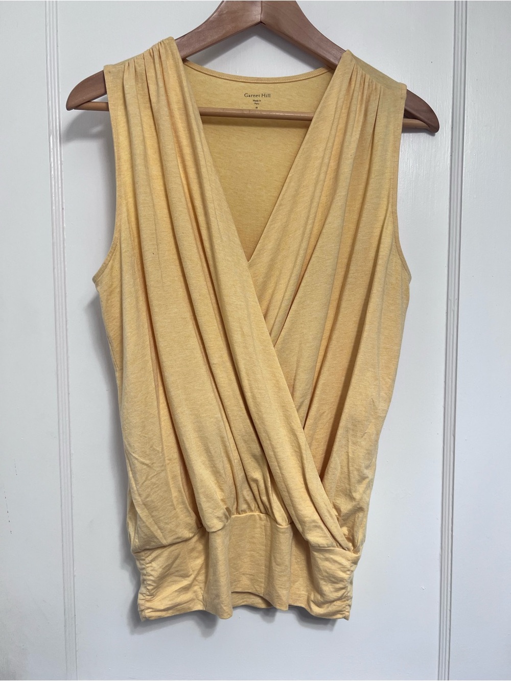 Garnet Hill Essential Banded
Surplice Tank